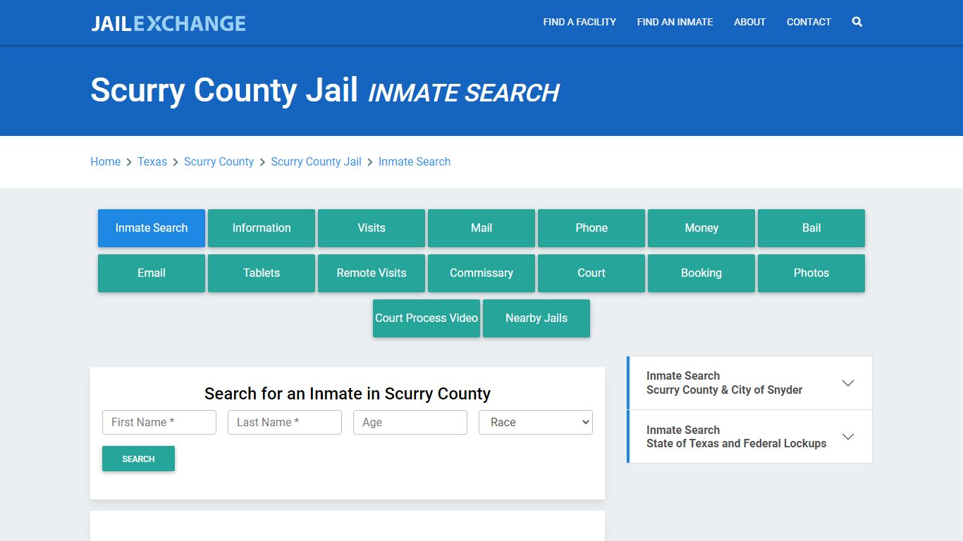 Scurry County Jail, TX Inmate Search: Roster & Mugshots