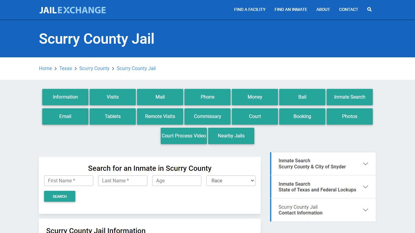 Scurry County Jail Roster Lookup, TX, Inmate Search